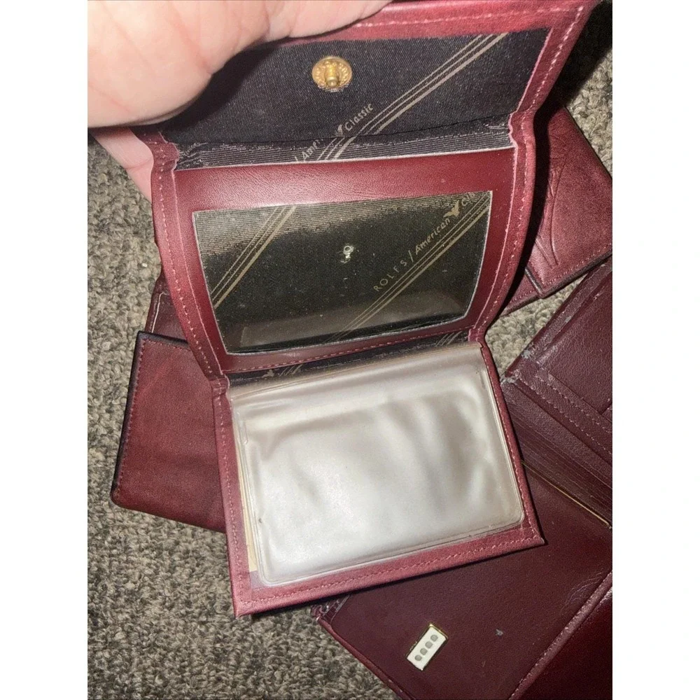 Rolf's Vintage Leather Women's Wallet, Card Holder Key Case Picture Case Read